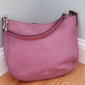 Mauve Coach shoulder bag